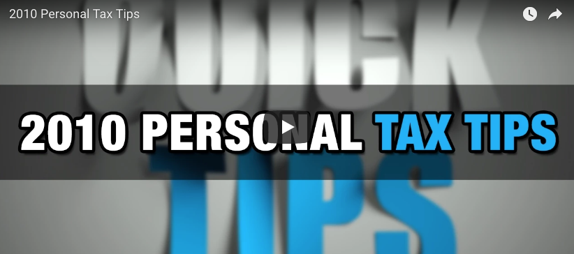 2010 Personal Tax Tips Canada Watch Video