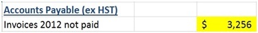 This is the HST Payable portion of the preparing financial statements lesson.